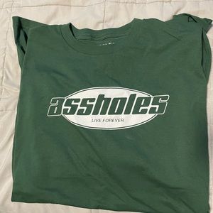 Assholes Live Forever Green XL Board Shirt